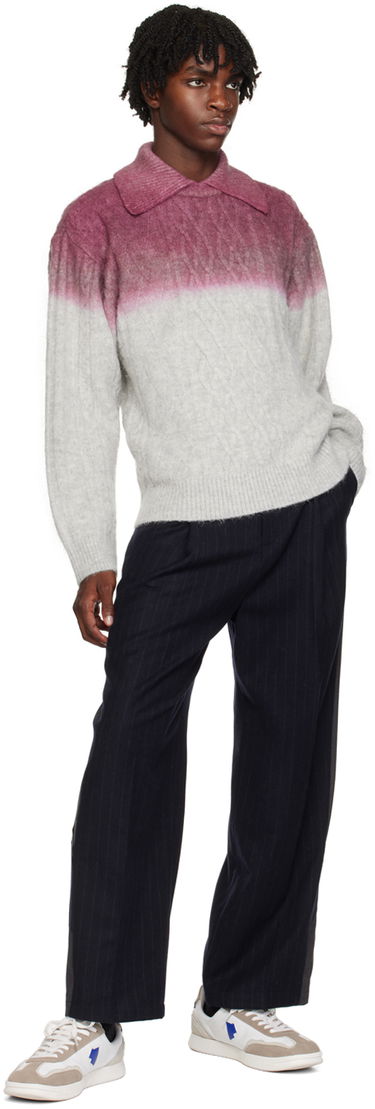 Villapaita ADER ERROR Gradient Cable Knit Sweater Violetti | BMADFWKT0101GR, 3