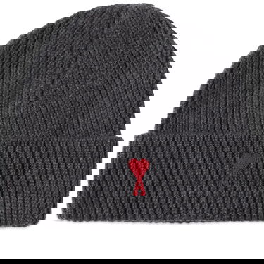 Pipo AMI Paris A Heart Logo Beanie Harmaa | BFUHA106-018-084, 0