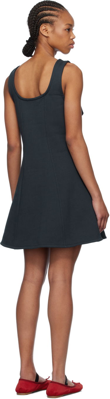 Mekko GANNI Ganni Fleece Mini Dress Musta | T4096, 2