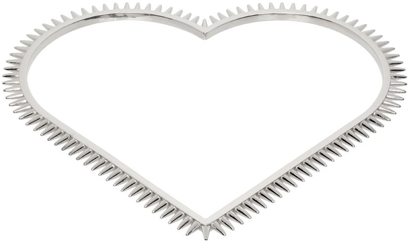 Rannerengas We11done We11done Spike Heart Arm Cuff Metallinen | WD-AJ1-23-533-U-SV