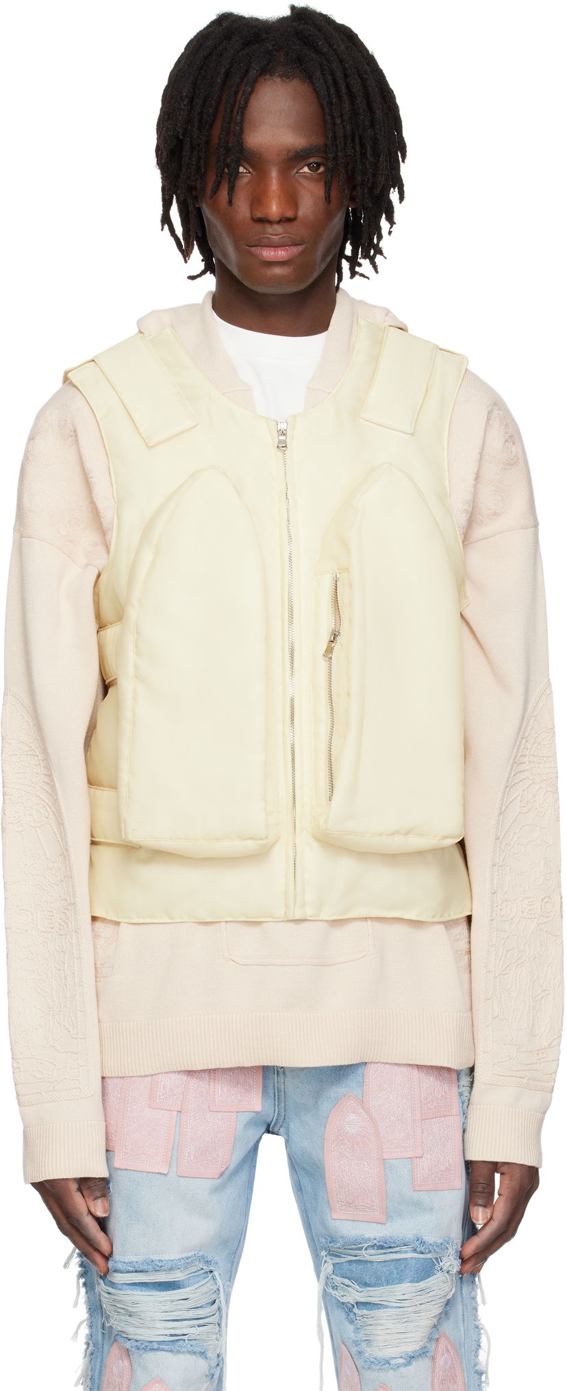Liivi Who Decides War Who Decides War Organza Bullet Point Vest Keltainen | 1131370022SS25