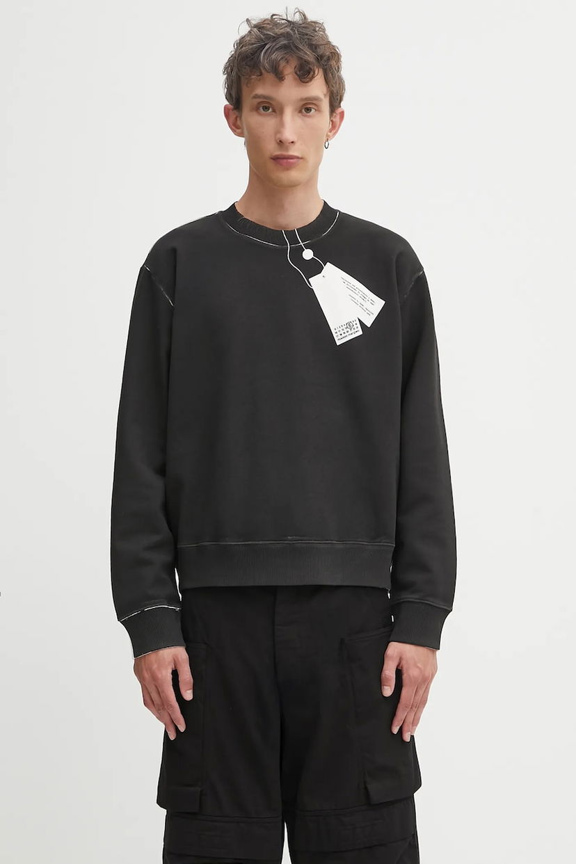Huppari Maison Margiela MM6 Maison Margiela Printed Sweatshirt Musta | SH2GU0023.M25024.101