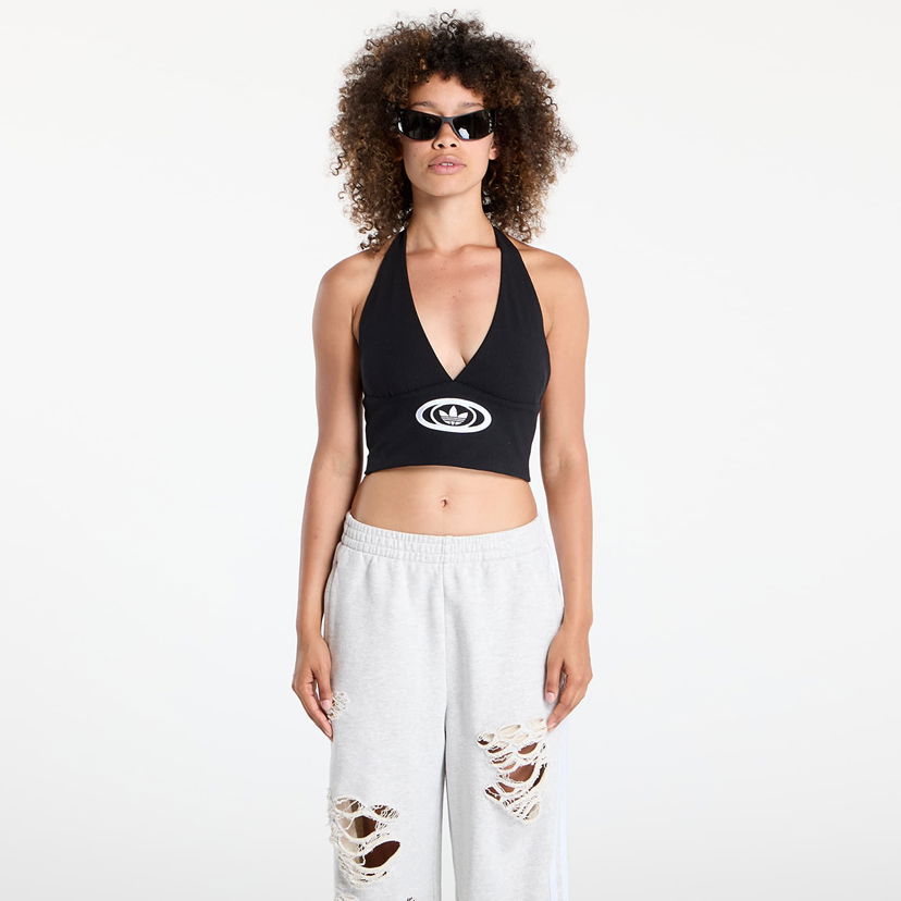 Crop top adidas Originals adidas Originals Campus 2000 V Halter Top Musta | KC8802