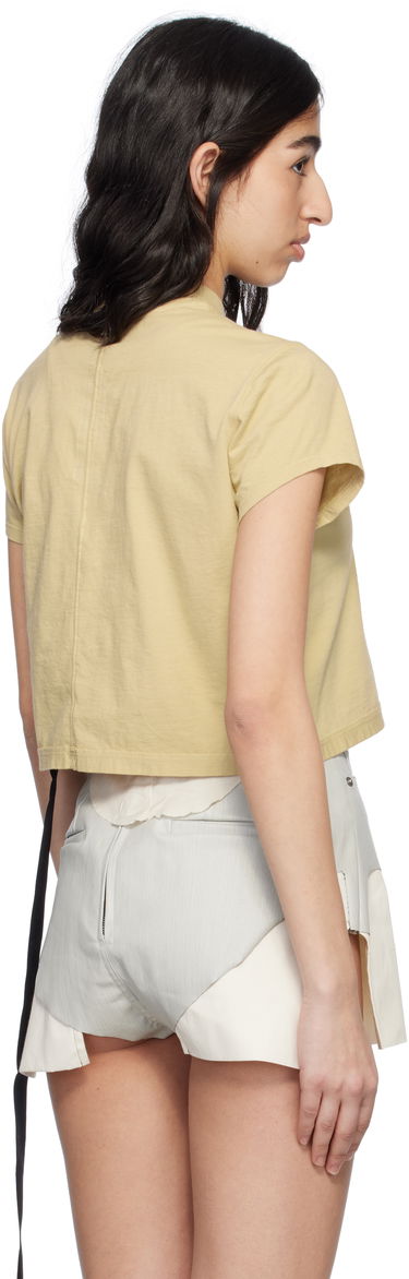 Crop top Rick Owens Rick Owens DRKSHDW Hollywood Cropped Level Tee Keltainen | DS01E3207 RN, 2