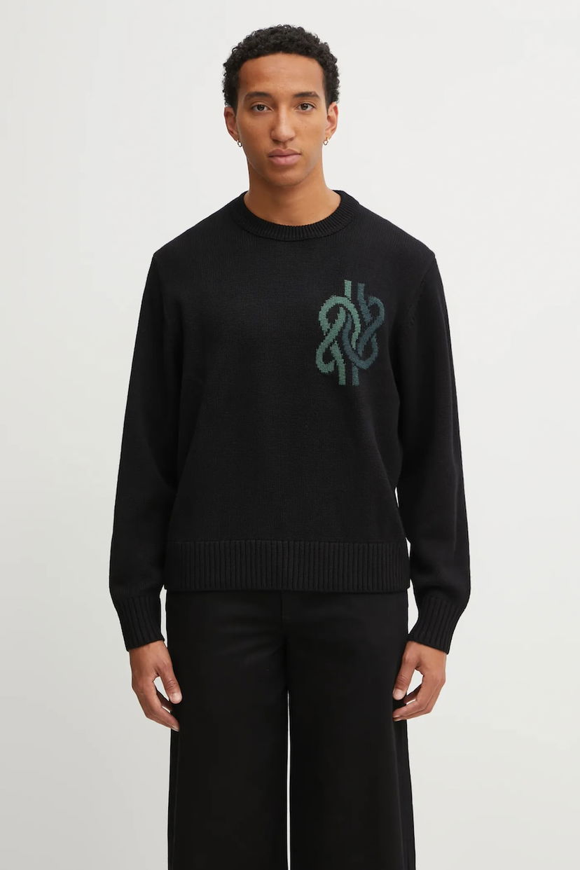 Villapaita Filling Pieces Filling Pieces Knit Sweater Knot Musta | 422575500265