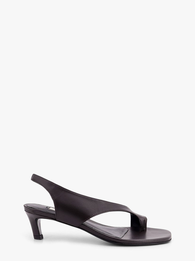 Tennarit ja kengät TOTEME Leather Slingback Toe-Ring Sandals by Toteme Ruskea | 252WAS0201LE0131273