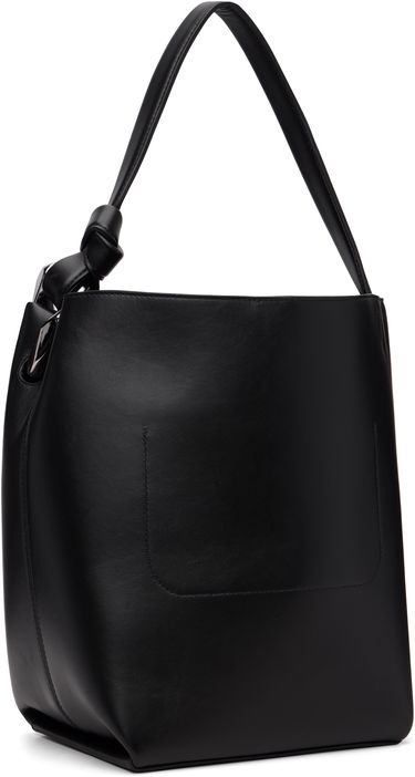 Olkalaukku JW Anderson Corner Bucket Leather Shoulder Bag with Knot Detail and Sculptural Hardware Musta | HB0738-LA0232, 2