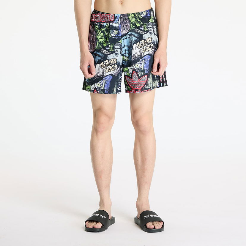 Shortsit adidas Originals adidas x Jeremy Scott AOP Shorts Monivärinen | JY2013