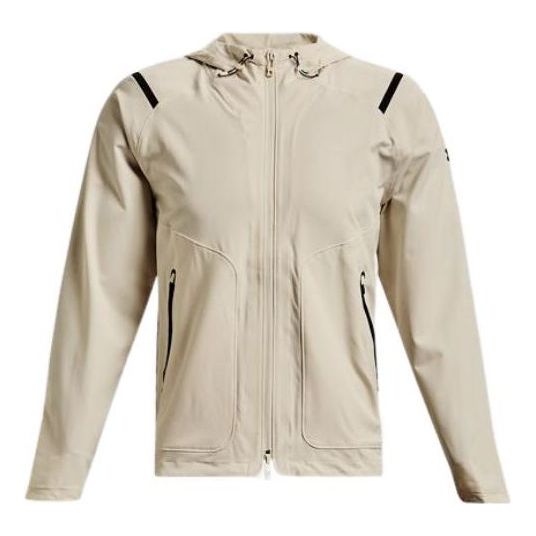 Tuulitakki Under Armour Unstoppable Lightweight Hooded Jacket Beige | 1370494-279, 0
