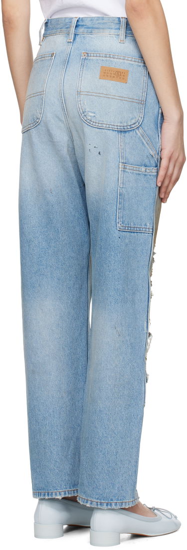 Jeans Maison Margiela MM6 Maison Margiela 5-Pocket Distressed Jeans Sininen | S62LB0183 M30018, 2