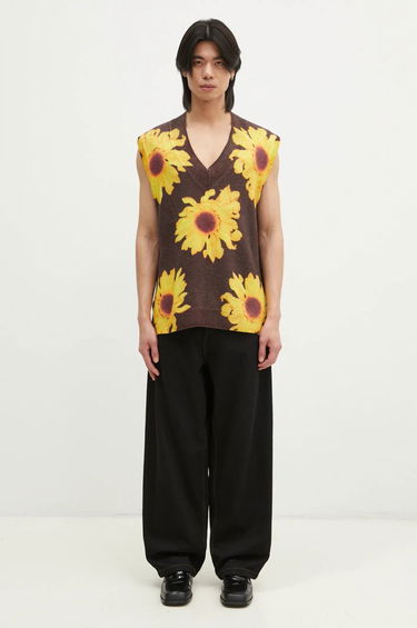Villapaita JW Anderson Printed Vest Ruskea | KW1305-YN0008-685, 4