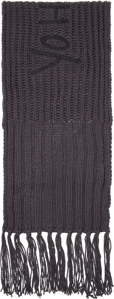 Huivi Y-3 Y-3 Oversized Knit Scarf with Tassels Harmaa | KC0413, 1