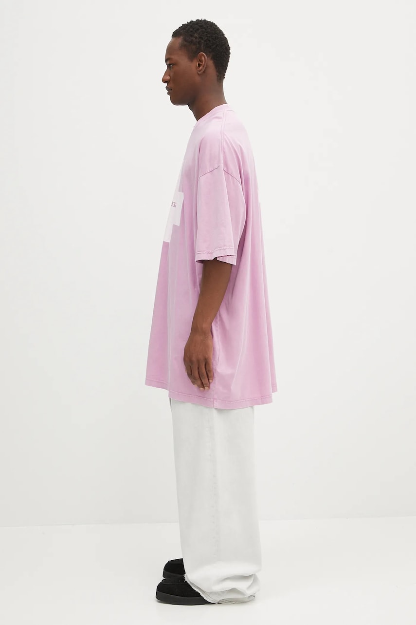 T-paita 032C 032C 'Point Zero' Print T-Shirt Vaaleanpunainen | S25.URC.0152.850, 1