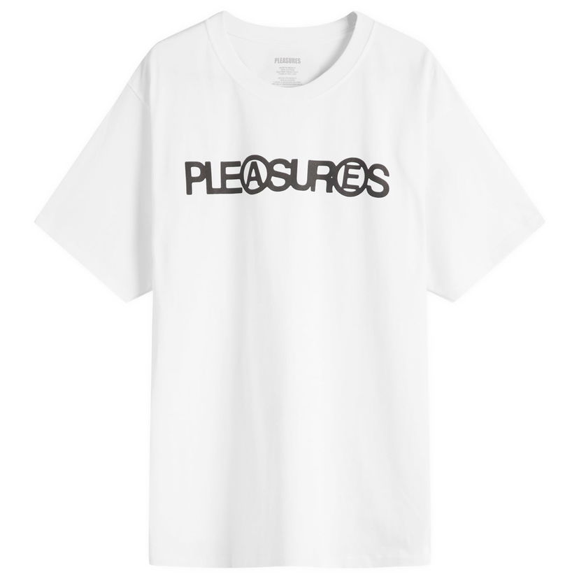 T-paita Pleasures Fanzine Graphic T-Shirt, Size Large Valkoinen | P25SU054-WHT