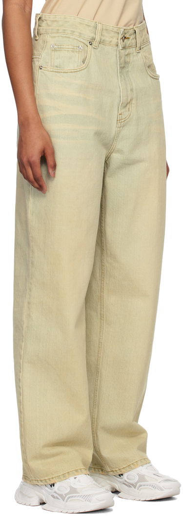 Jeans We11done Wide-Leg Jeans Vihreä | WD-DP1-23-357-W-BG, 1