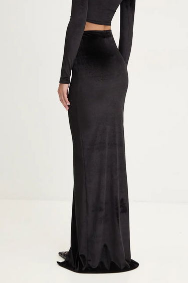 Hame Fiorucci Fiorucci Maxi Velvet Skirt Musta | W01FMBSK236VR01BK01, 2