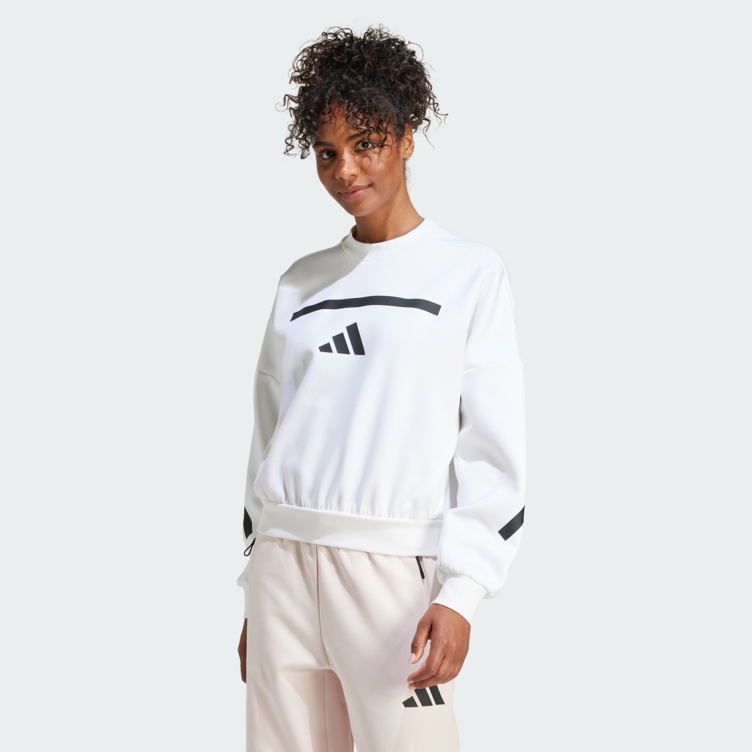 Huppari adidas Performance Z.N.E. Sweatshirt Valkoinen | JI7554, 0
