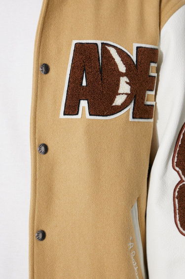 Bomber-takki BAPE Multi Motif Varsity Bomber Jacket Beige | 1J80141001, 5