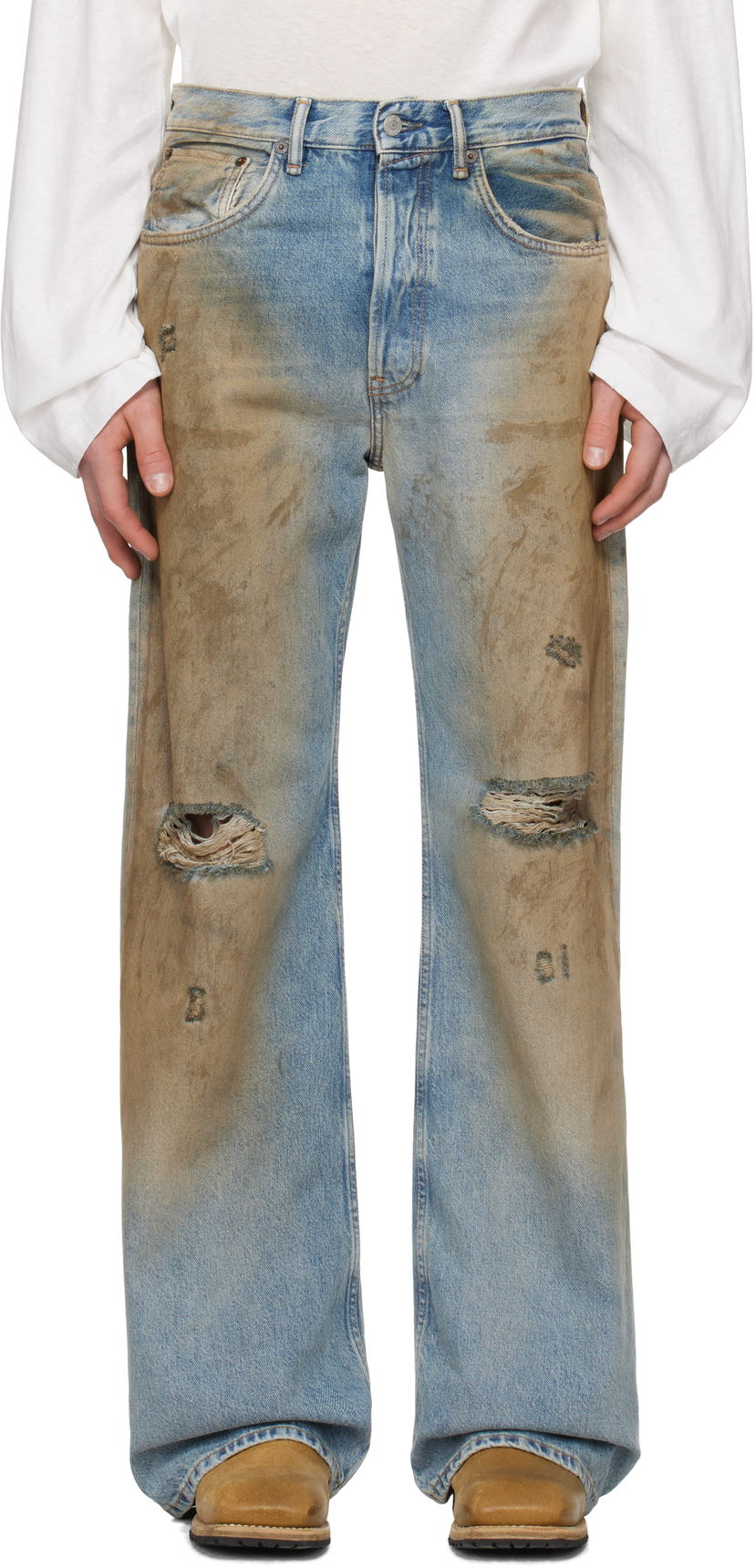 Jeans Acne Studios Acne Studios Loose Fit 2021M Jeans Sininen | B00403-