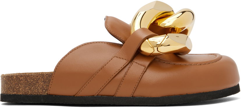 Kaulakoru JW Anderson Tan Chain Loafers Ruskea | AN35004A