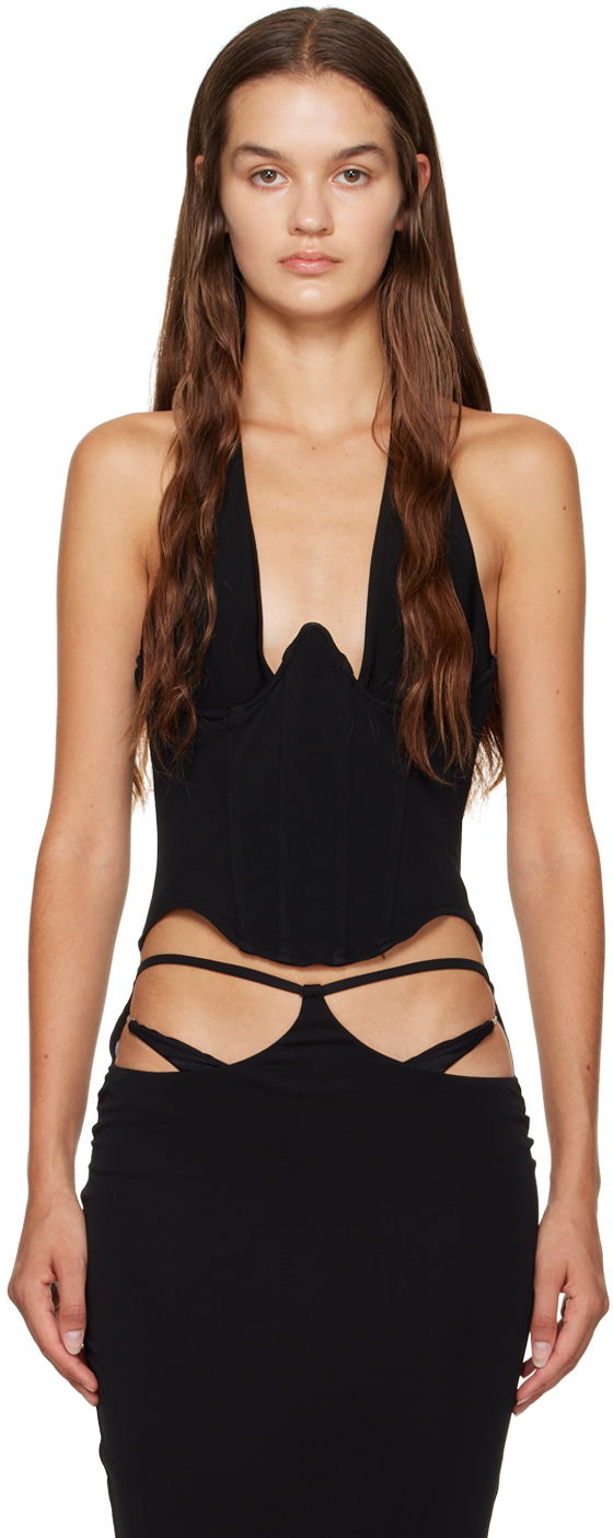 Mekko Miaou Miaou Ari Corset Top Musta | 7088VC2BLK
