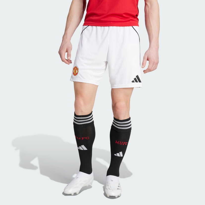 Shortsit adidas Performance Manchester United 25/26 Home Shorts Valkoinen | JI7430