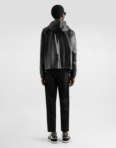 Takki Dolce & Gabbana Dolce & Gabbana Leather Jacket with Reversible Hood Musta | G9BKULGI909N0000, 2