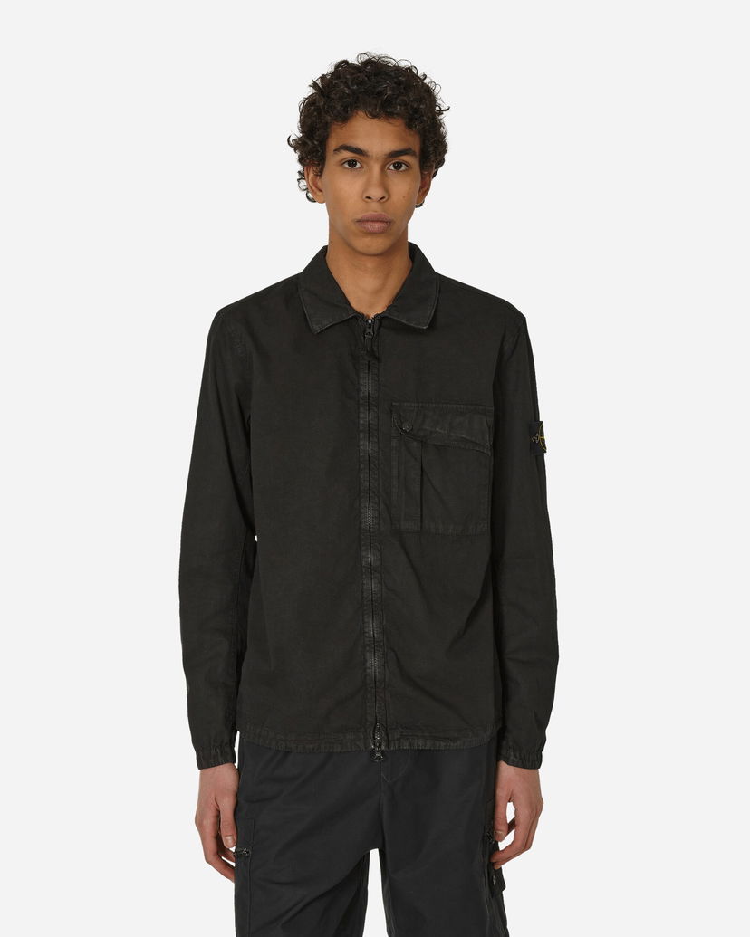 Paita Stone Island Garment Dyed Overshirt Musta | 8015119WN V0129