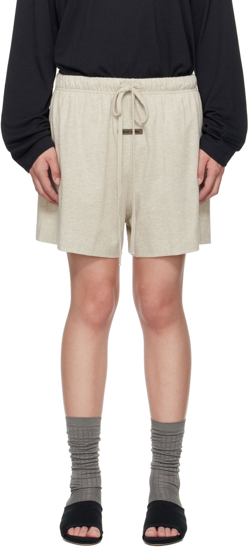Shortsit Fear of God Fear of God ESSENTIALS Soccer Shorts Beige | 160SP255652FW