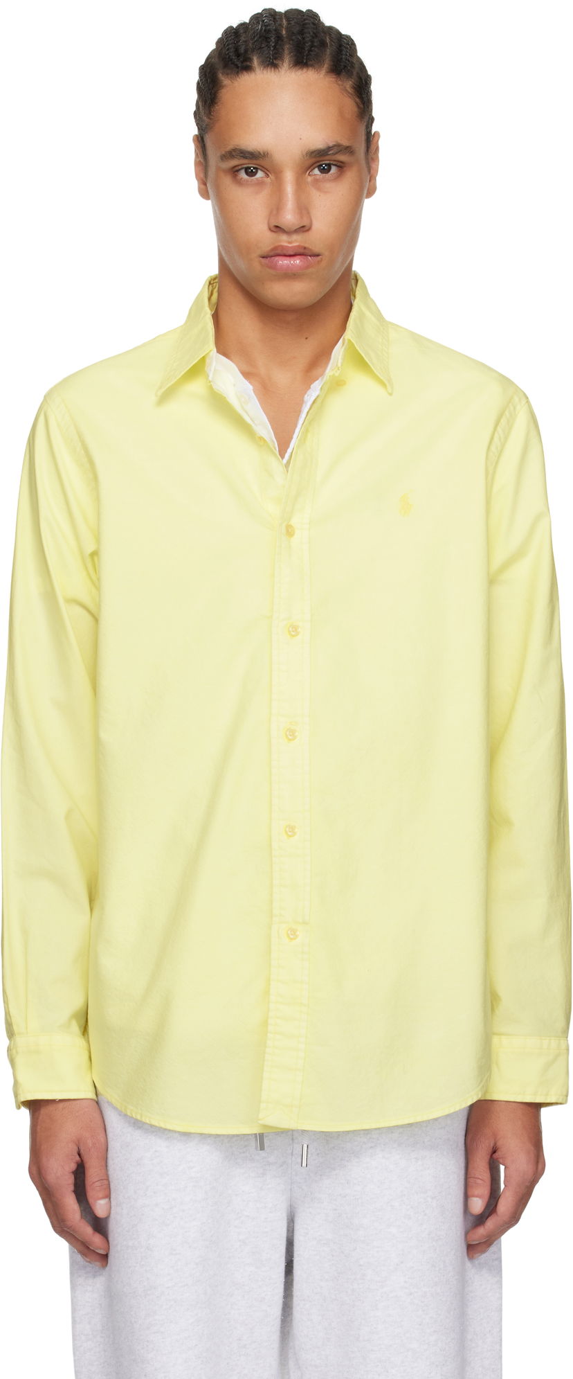 Paita Polo by Ralph Lauren Polo Ralph Lauren Classic Fit Mineral Dyed Oxford Shirt Keltainen | 710965794006