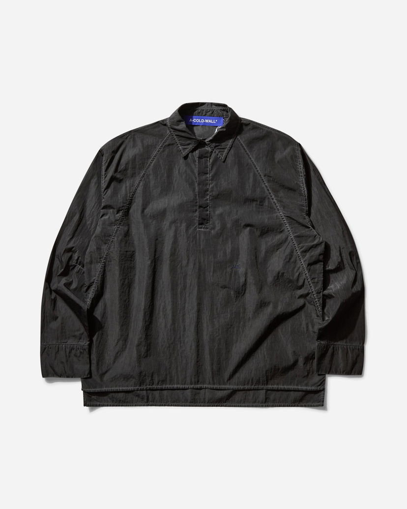 Paita A-COLD-WALL* A-COLD-WALL* Millbank Longsleeve Polo Musta | ACWMSH161 BLK