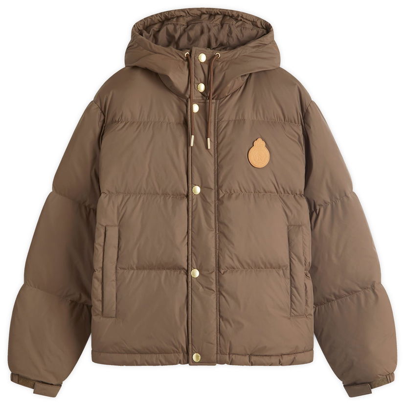 Puffer takki Sporty & Rich Crown Puffer Jacket Ruskea | OW020512202BR03-CHOC