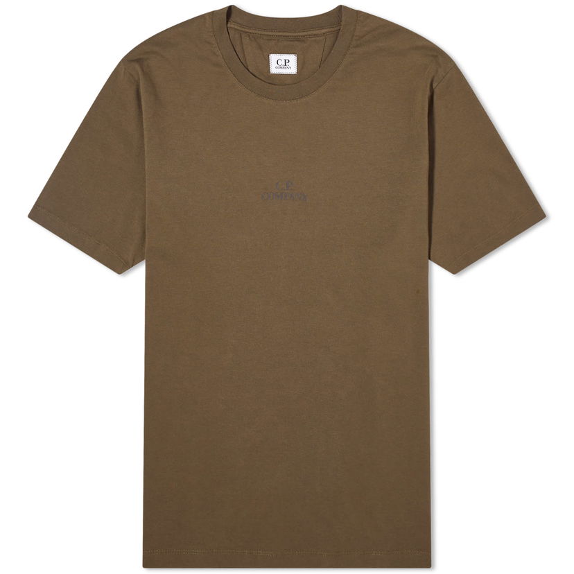 T-paita C.P. Company 30/1 Jersey Graphic T-Shirt Ivy Green Vihreä | CMTS141A-006586W-683