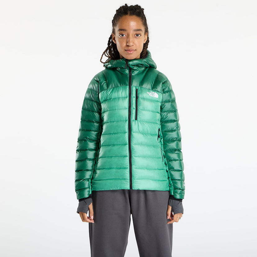 Puffer takki The North Face Summit Breithorn Hooded Down Jacket Vihreä | NF0A8805E271