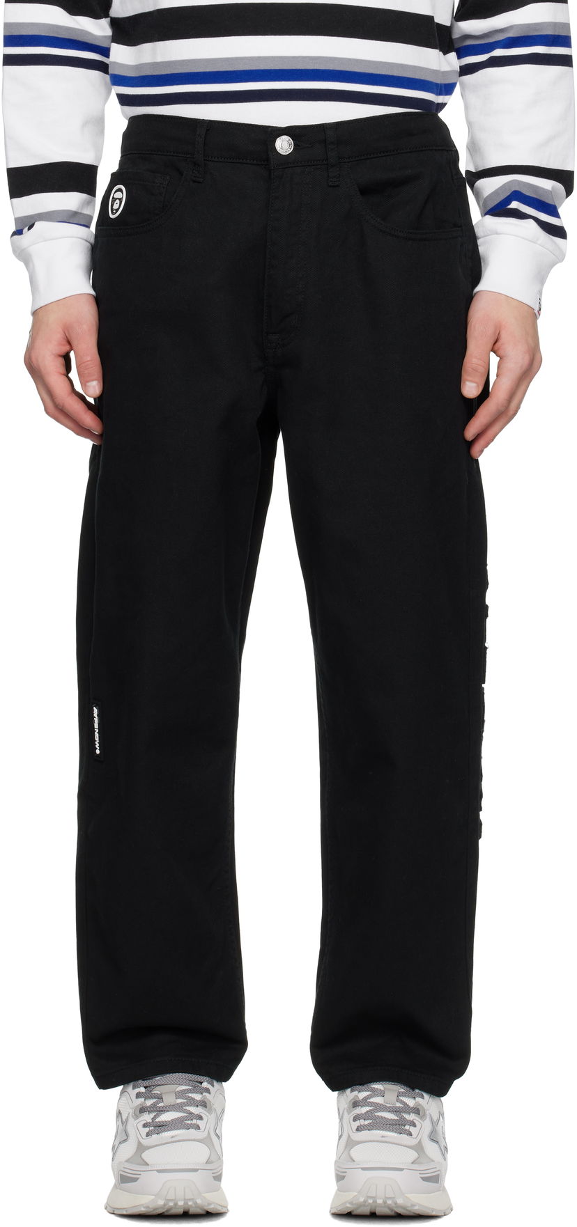 Cargo housut AAPE by A Bathing Ape AAPE by A Bathing Ape 'AAPE NOW' Jeans Musta | AAPJNMB623XXNBKX