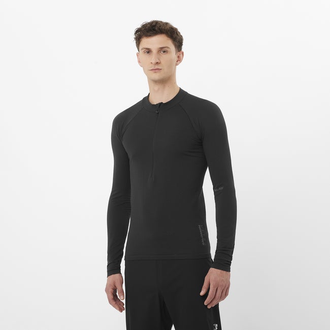 Huppari Salomon Salomon S/Lab Ultra Seamless Long Sleeve Top Musta | LC2485300