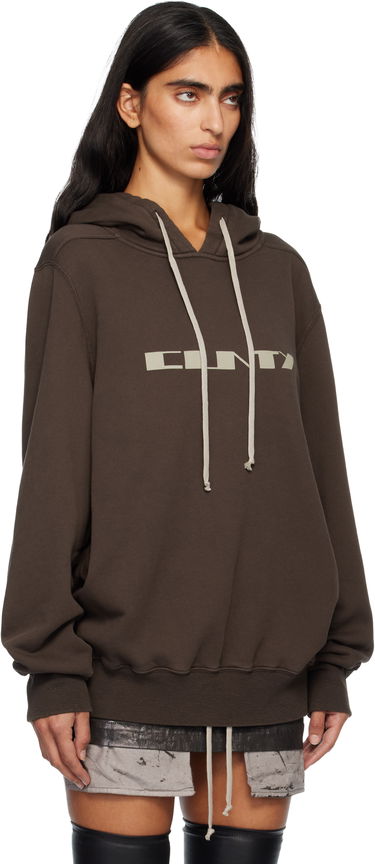 Huppari Rick Owens Concordians Oversized Hoodie Ruskea | DS02E7241 FSLP2P, 1