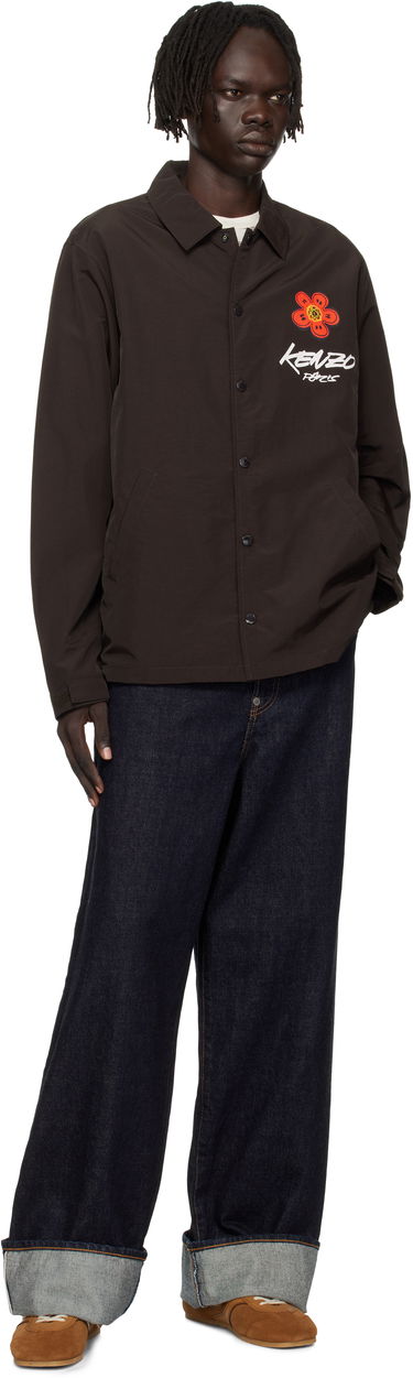 Takki KENZO Kenzo Paris Futura 2000 Edition Coach Jacket Ruskea | FF65BL0619NT, 3