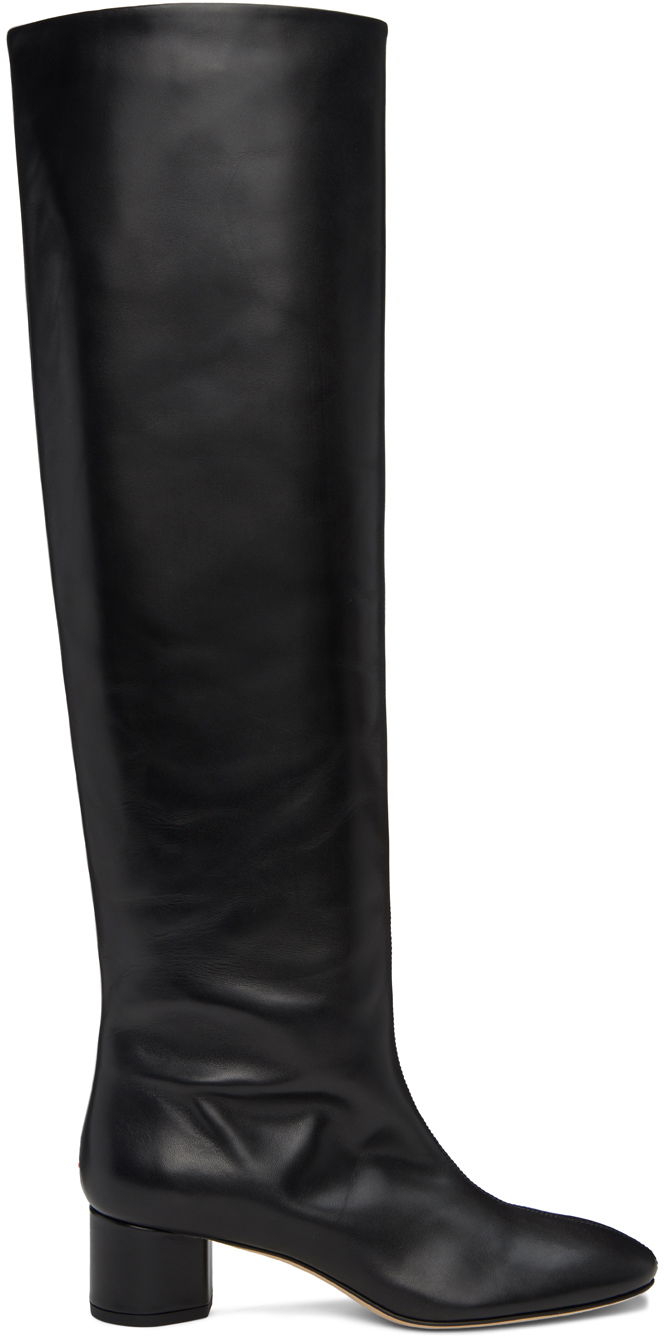 Vaatteet Aeyde Aeyde Willa Over-the-Knee Boots Musta | A11-KB-DUBR45RO115-FW24-800-001