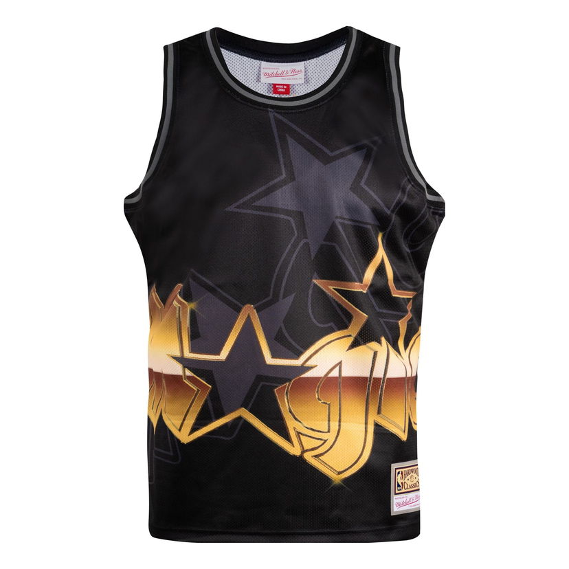 Tankkitoppi Mitchell & Ness NBA Orlando Magic Big Face 4.0 Fashion Tank Musta | TMTK1258-OMAYYPPPBLCK