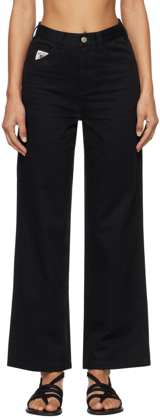 Housut Bode Knolly Brook Trousers Musta | MRF24BT035
