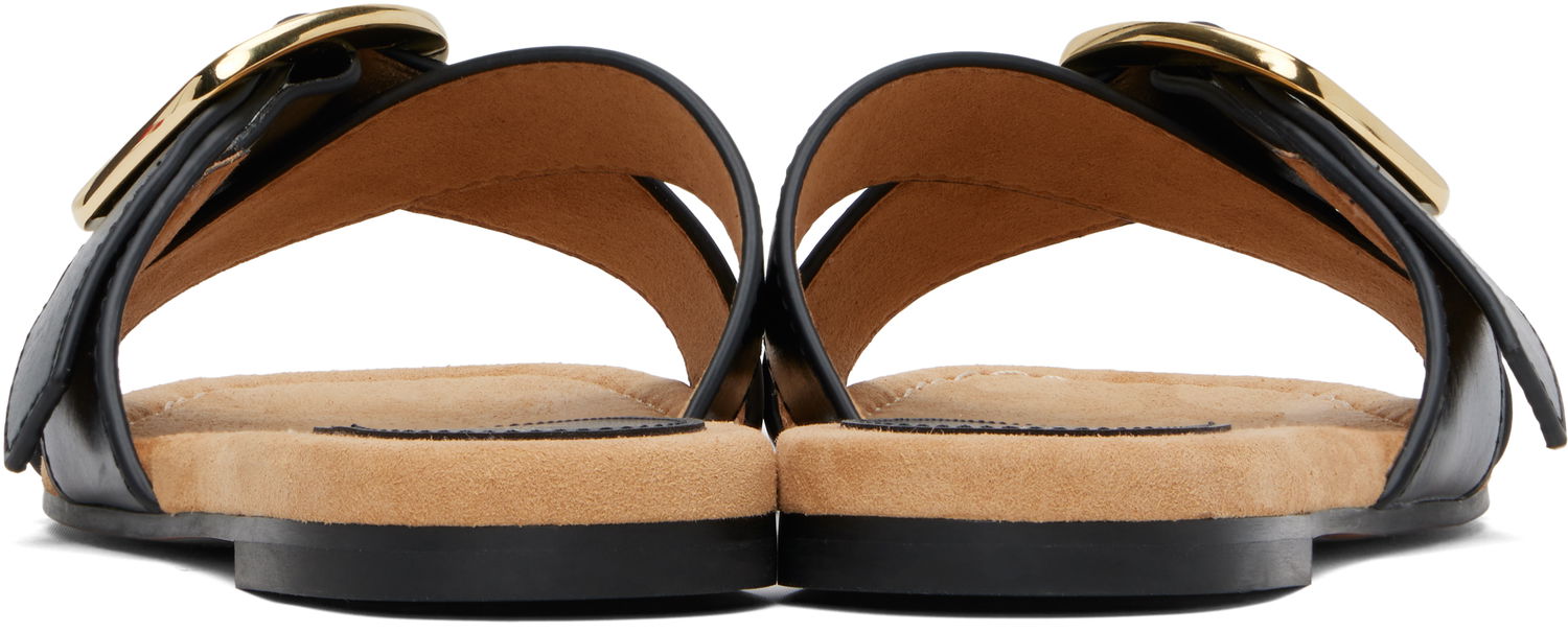 Asusteet Stella McCartney Stella McCartney Gaia Brushed Alter Mat Sandals Musta | 810572W0U70, 1