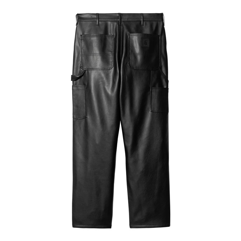 Cargo housut Carhartt WIP Single Knee Leather Pants Musta | I034446_6