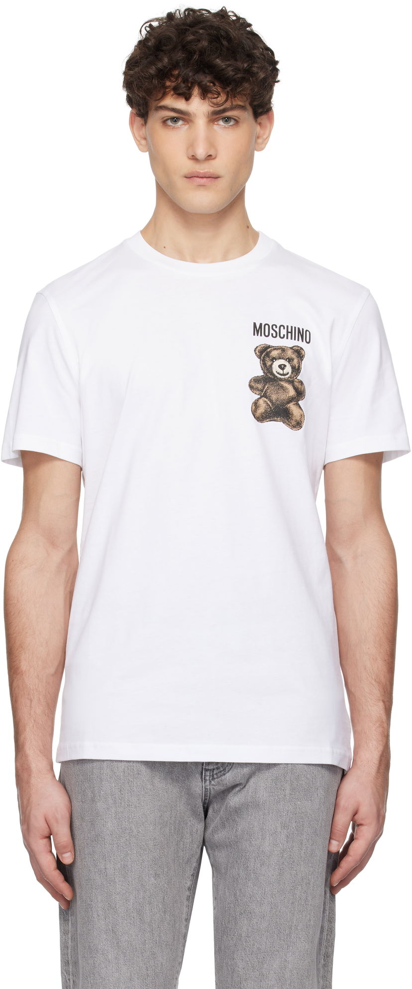 T-paita Moschino Moschino Little Teddy Bear T-Shirt Valkoinen | 251ZZV071102411001