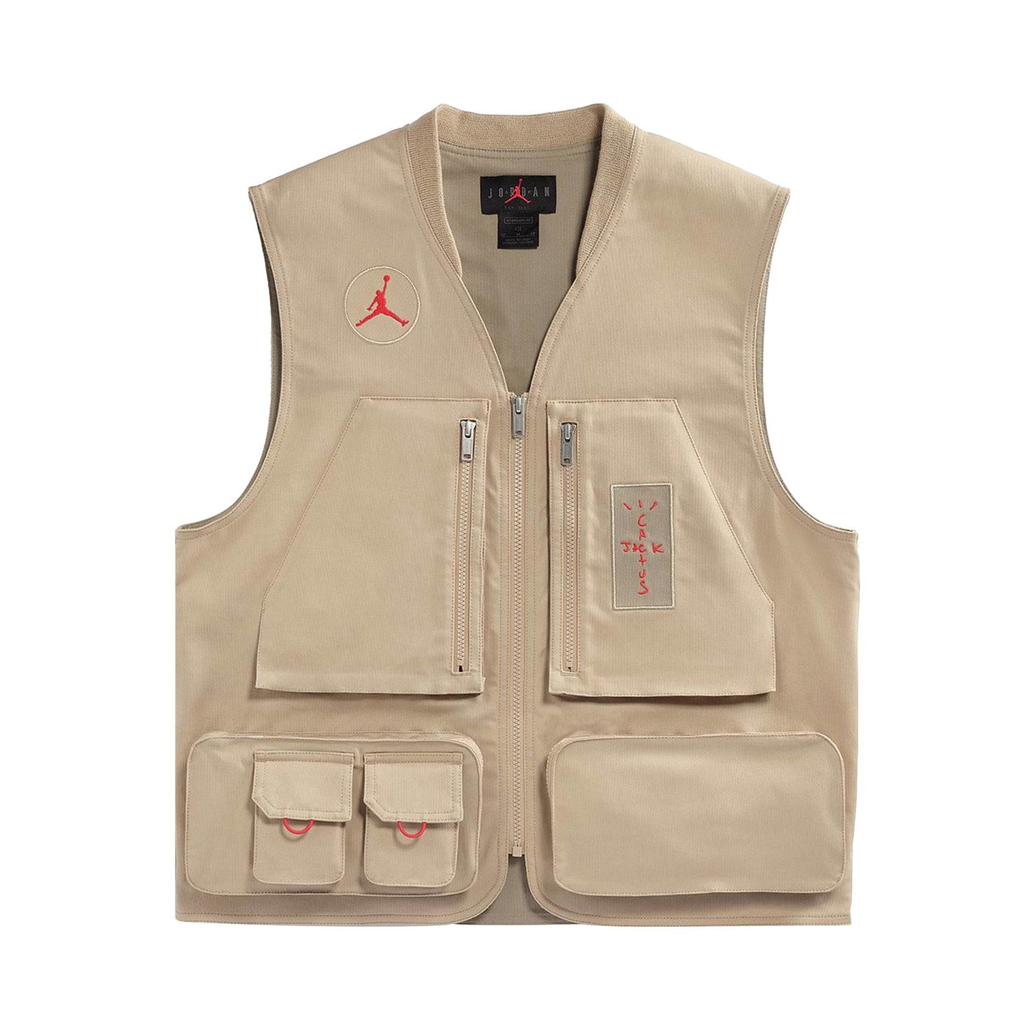 Liivi Cactus Jack by Travis Scott Jordan x Utility Vest Beige | CW3169 201, 1