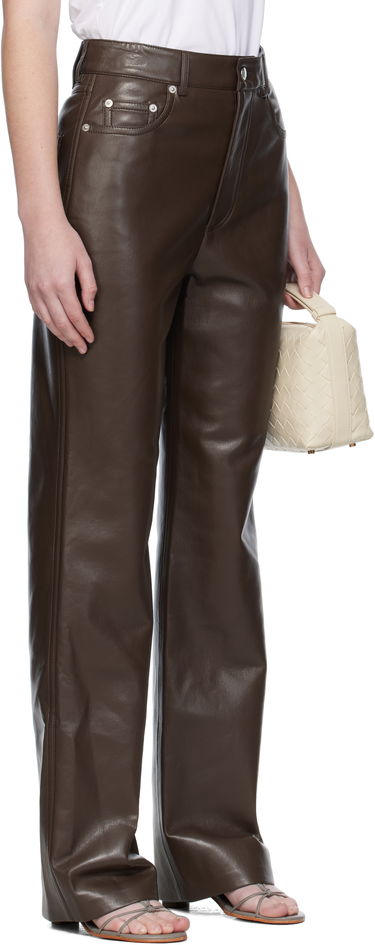 Housut Nanushka Nanushka Seldes Regenerated Leather Trousers Ruskea | NW25PFPA15278, 1
