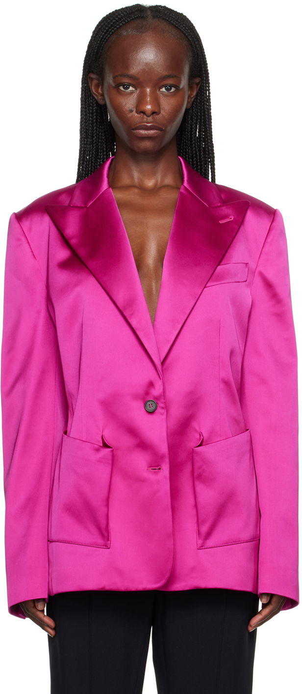 Takki Tom Ford TOM FORD Relaxed-Fit Blazer Vaaleanpunainen | GI2953-FAX945