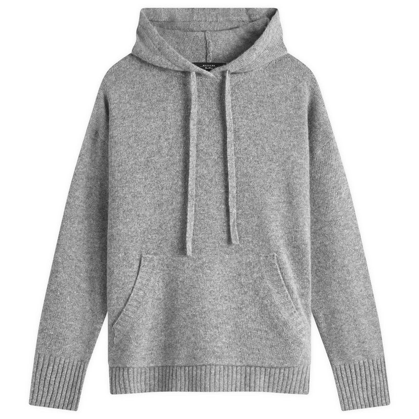 Villapaita Max Mara Weekend Max Mara Scenico Knitted Hoodie Harmaa | 2515361111600