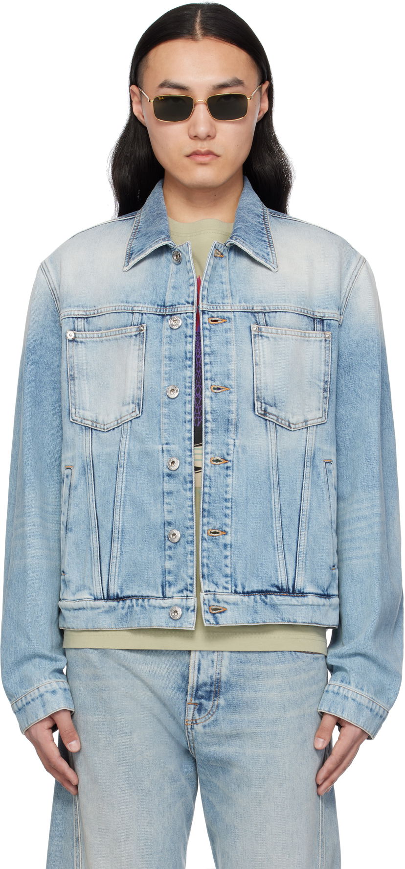 Takki LANVIN Lanvin Regular Denim Jacket Sininen | RM-JA0003-D087-P25