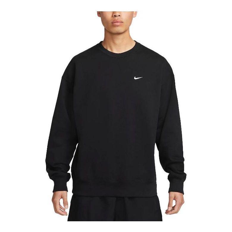 Villapaita Nike Solo Swoosh Crewneck Sweatshirt Musta | DX0812-010